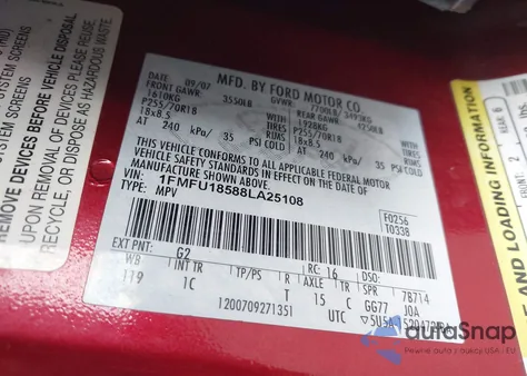 2008 Ford Expedition Eddie Bauer/King Ranch from USA, damaged, VIN 1FMFU18588LA25108